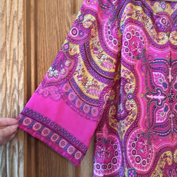 CALYPSO ST. BARTH 100% Silk Shift Mini Dress - Picture 7 of 13